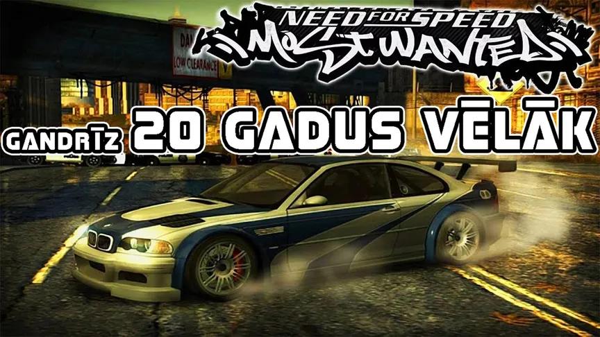 Need for Speed: Most Wanted gandrīz 20 gadus vēlāk